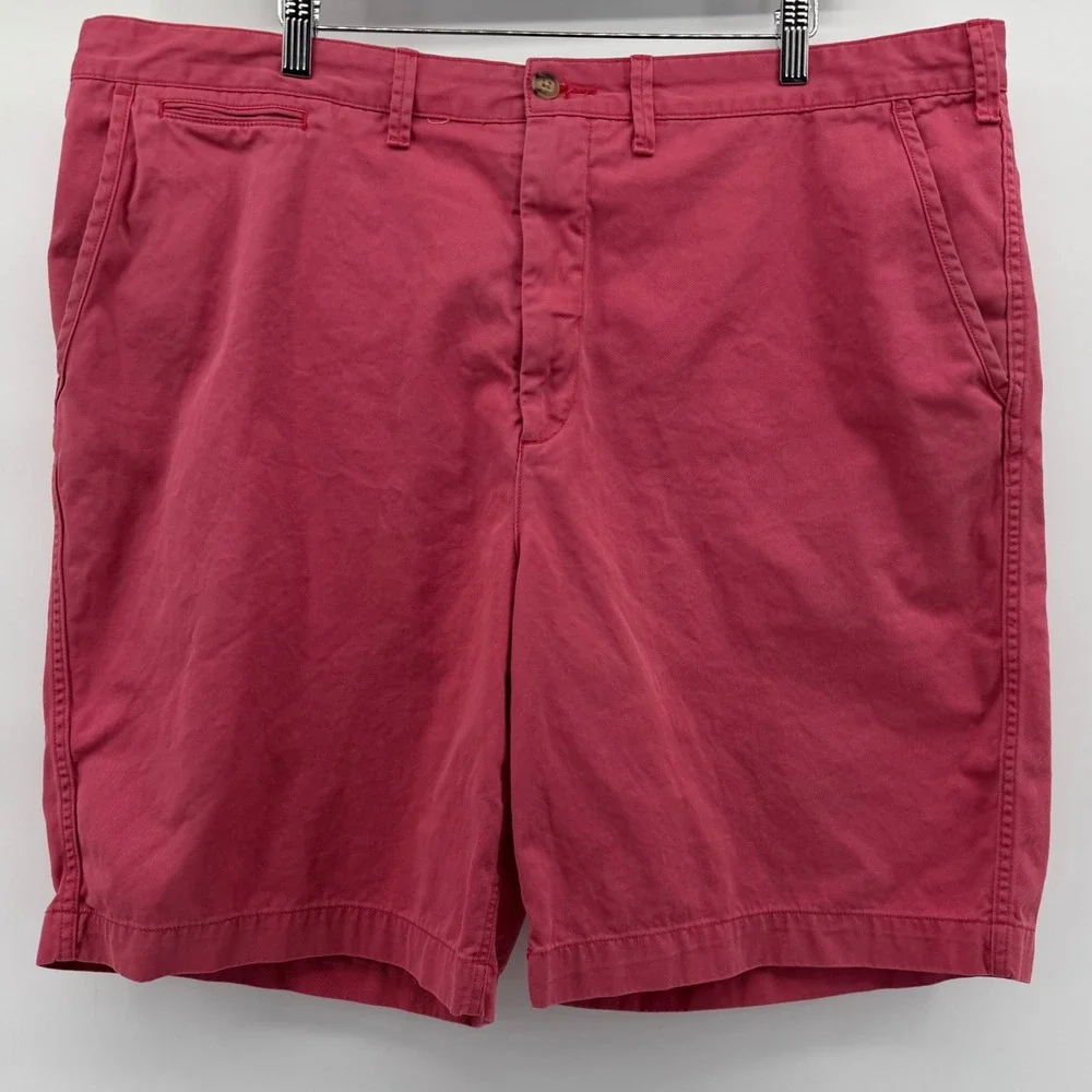 Polo Ralph Lauren Shorts Mens 42 Red Relaxed Fit Chino Cotton Embroidered Pony
